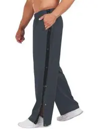 Produktbild: PINSPARK Jogginghose Herren Trainingshose seitlich zu öffnen Lang Laufhose mit Taschen Basketball Hose Freizeithose Graphitfarbe XXL