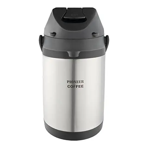 Produktbild: Pioneer Airpot Isolier-Pumpkanne, 3 Liters, Edelstahl-Getränkespender, Beschriftet mit 'COFFEE', Doppelwandig mit Griff, Bis zu 8 Stunden Heiβ und 24 Stunden Kühl, SS30HC-COF