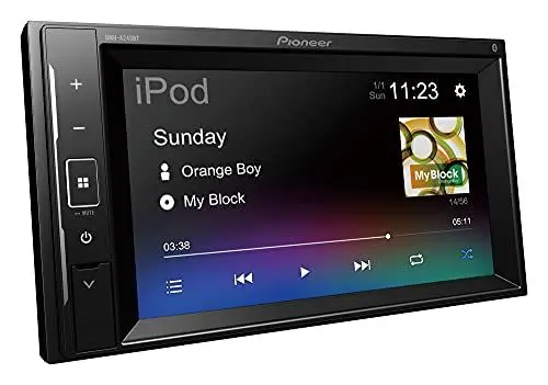 Produktbild: Pioneer DMH-A240BT, 2-DIN-Multimedia Player, Kurze Einbautiefe, 6,2-Zoll ClearType-Touchscreen, Smartphone-Anbindung, USB, Bluetooth, 13-Band-Grafikequalizer