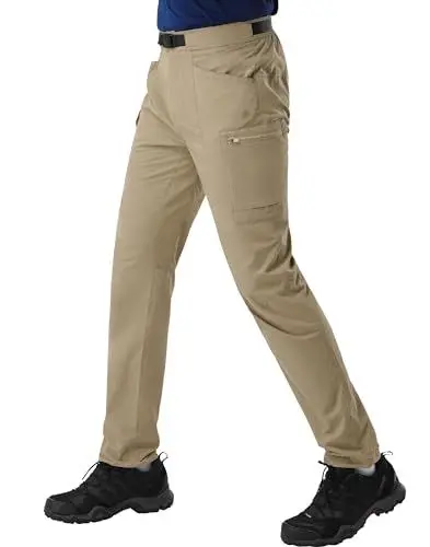 Produktbild: Pioneer Camp Herren Leicht Wanderhose Freizeithose Trekkinghose Cargohose Atmungsaktiv Outdoorhose Herren mit Taschen Khaki L