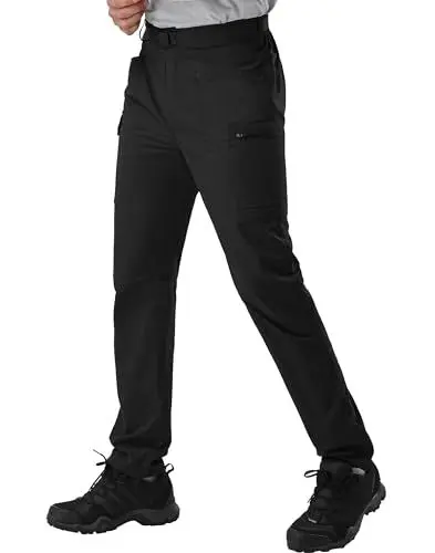 Produktbild: Pioneer Camp Herren Leicht Wanderhose Freizeithose Trekkinghose Cargohose Atmungsaktiv Outdoorhose Herren mit Taschen Schwarz XXL