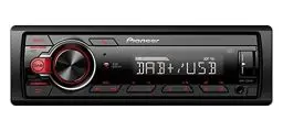 Produktbild: Pioneer MVH-130DAB, 1-DIN-Autoradio mit RDS und DAB+, USB, AUX-Eingang, geringe Einbautiefe