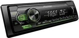 Produktbild: Pioneer MVH-S120UBG, 1DIN Autoradio mit RDS, grün, halbe Einbautiefe, 4x50Watt, USB, MP3, AUX-Eingang, Android-Unterstützung, 5-Band Equalizer, ARC App