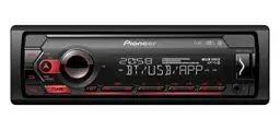 Produktbild: Pioneer MVH-S420DAB inklusive DAB-Antenne, 1DIN Autoradio mit DAB+, rot, deutsche Menüführung, Bluetooth, USB, AUX-Eingang, iPod/iPhone-Direktsteuerung, Freisprecheinrichtung, Smart Sync