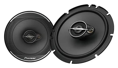 Produktbild: Pioneer TS-A1671F 16,5 cm 3-Weg-Koaxial-Lautsprecher Set mit 2 Lautsprechern (je 320 W max., 70 W Sinus), kraftvoller Klang, hoher Wirkungsgrad, 48 mm Einbautiefe, 144 mm Einbauausschnitt, mit Gitter