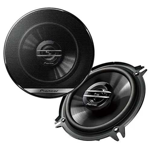 Produktbild: Pioneer TS-G1320F 2-Weg-Koaxiallautsprecher für Autos (250 W), 13 cm, kraftvoller Klang, IMPP-Membran für optimalen Bass, 35 W Eingangsnennleistung, 44.3 mm Einbautiefe, schwarz, 2 Lautsprecher