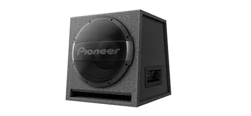 Produktbild: Pioneer TS-WX1210AH Aktivsubwoofer, leistungsstarker Gehäuse Subwoofer mit 1500 W Maximalleistung, 30 cm Subwoofer in MDF Gehäuse, IMPP Membran, schwarz