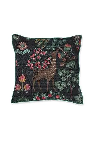 Produktbild: PIP Studio Zierkissen Pavoni Square Cushion Farbe Dark Blue Größe 45x45