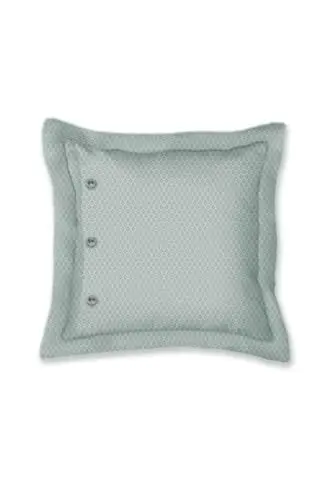 Produktbild: Pip Studio Dekokissen Il Paradiso Weiß Perkal Blumen Blüten Blätter Geblümt Muster Weiß Grün Wendeoptik, Größe:45 x 45 cm