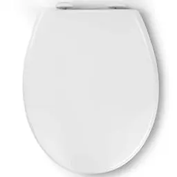 Produktbild: Pipishell Toilettendeckel, WC Sitz mit Absenkautomatik, Quick-Release Funktion für einfach Reinigung, O Form Weiß Toilettensitz mit Verstellbaren Scharnieren, Kunststoffversion