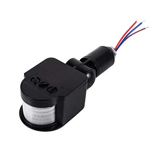 Produktbild: Haofy PIR Infrarot Bewegungsmelder Detektorschalter 180°, Wandmontierter Bewegungssensor für LED Innen Außen, Einstellbar, IP64 90~250V