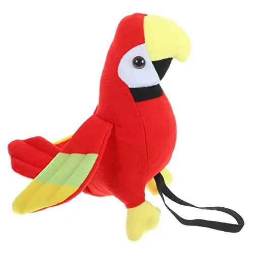 Produktbild: TOYANDONA Piraten-papageienpuppe Weiches Vogelspielzeug Piratenpartei Bevorzugt Kaktuspapagei Entzückender Piratenpapagei Auf Der Schulter Mein Ben Redet Plüsch Cosplay Kind