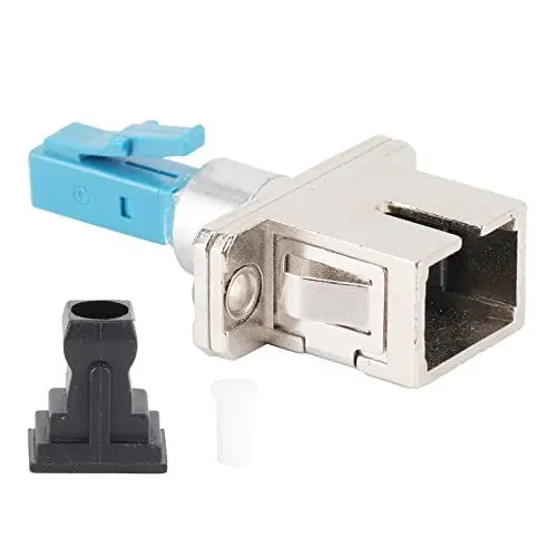 Produktbild: Glasfaser-Adapter-Anschluss, Singlemode 1310–1550 Nm, LC-Stecker auf SC-Buchse, Optischer Koppler, Keramik-Ferrule, Hohe Rückflussdämpfung, Single-Mode-Industriebedarf für optische Netzwerke
