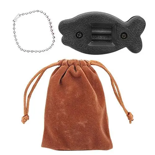 Produktbild: Pissente Schlittschuh-Klingenschärfer, Hockey-Skate-Schärfer, Manueller Schlittschuh-Kanten-Klingenschärfer mit Tragbarem Beutel-Kantenklingen-Wartungswerkzeug (Black)