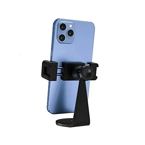 Produktbild: Pivo Smart Mount Verstellbarer Smartphone-Halter mit vertikaler und horizontaler 360°-Rotation, Aluminium-Ständer mit Universalklemmen-Adapter mit 1/4-Zoll-Gewinde für Stative