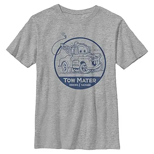 Produktbild: Pixar Jungen Cars Tow Mater T-shirt, Athletisch Heather, XS