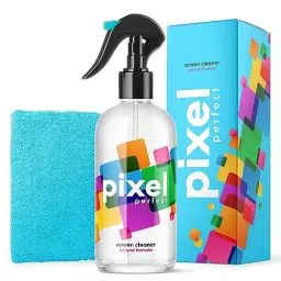 Produktbild: Pixel Natural XL Bildschirmreiniger-Spray für TV, Laptops, Computer, Monitore, Handys, Reinigungsset – 500 ml