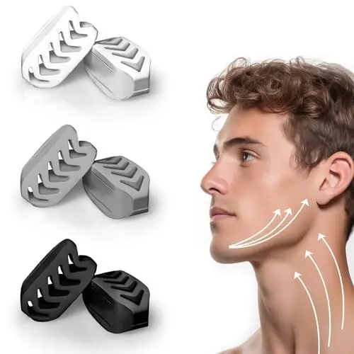 Produktbild: Pizens Silikon Jawline Trainer 3 Verschiedene Widerstandsstufen Kiefer Trainer Jaw Exerciser für Männer und Frauen Jawline Toner und Schöne Kieferlinie (6Pcs)