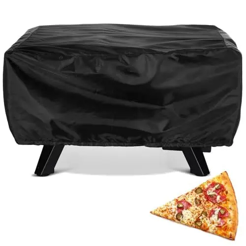 Produktbild: Pizzaofen Abdeckung Abdeckhaube für Pizzaofen Schwarz Outdoor Schutzhülle Wasserdicht Pizzaofen für Zubehör 55 x 55 x 27 cm