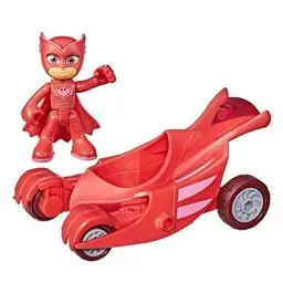 Produktbild: PJ Masks Eulengleiter Vorschulspielzeug, Eulettes Fahrzeug mit Eulette Action-Figur für Kinder ab 3 Jahren, Weiß