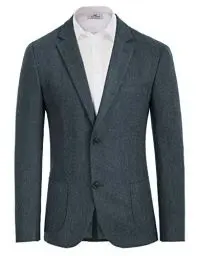 Produktbild: PJ PAUL JONES Herren Sportlich Business Blazer Freizeit Jackett 2 Knöpfe Sakko Anzugjacke (Dunkelblau, M)