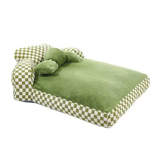 Produktbild: PJDDP Haustiersofa, Hundesofa Mit Abnehmbarem Waschbarem Bezug, Katzenbett Mit Rutschfestem Boden, Haustier-Sofabett Mit Kopf- Und Nackenstützbett,XL