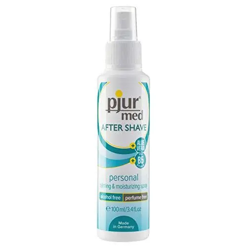 Produktbild: pjur med AFTER SHAVE spray - Pflegespray für Frauen und Männer - mit Aloe Vera zur sanften Hautpflege - effektiv gegen Rasurbrand (100ml)