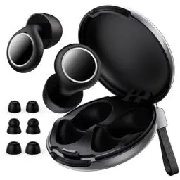 Produktbild: PKBD Konzert Ohrstöpsel, 18dB＆33dB Einstellbare Hi-Fi Konzert Ohrstöpsel für Konzerte, Musiker,Filme, Arbeit und Nachtleben, Schwarz