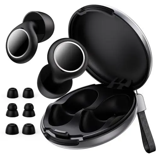 Produktbild: PKBD Konzert Ohrstöpsel, 18dB＆33dB Einstellbare Hi-Fi Konzert Ohrstöpsel für Konzerte, Musiker,Filme, Arbeit und Nachtleben, Schwarz