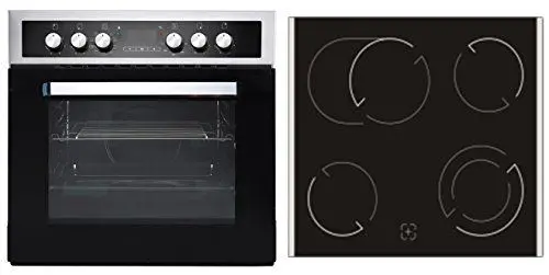 Produktbild: PKM BIC8 2KB GK IX-2 Einbauherdset | Glaskeramikkochfeld mit Backofen | 6100 Watt | 56 Liter Fassungsvermögen | 9 Funktionen | Ober- und Unterhitze | Grill | Umluft | Zwekreis - und Bräterzone