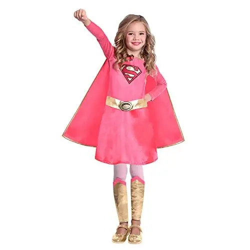 Produktbild: (PKT) (9906733) Child Girls Supergirl Pink Costume (4-6yr)