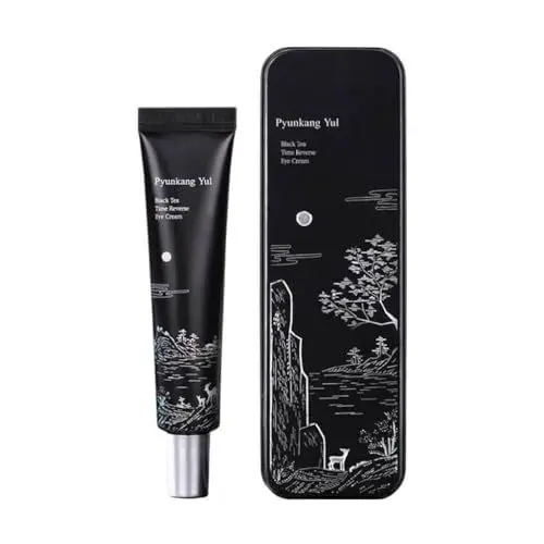 Produktbild: (PKY) Pyunkang Yul Black Tea Time Reverse Eye Cream für Anti-Aging & Faltenpflege, Erhöht die Hautelastizität mit reichhaltiger Pflege, Ohne Reizung 25ml