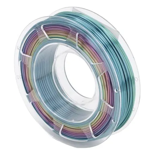 Produktbild: PLA 3D-Druckerfilament, 1,75 Mm 3D-Druck-PLA-Filament, Silk Rainbow PLA3D-Druckfilament für ANYCUBIC, für Comgrow Ender, für DO3D, für MYNT3D, 200 G