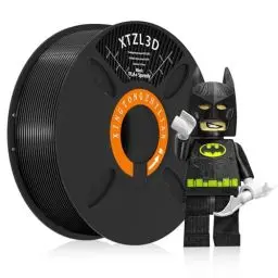 Produktbild: XTZL3D PLA+ flament-3d-druckmaterialien 1.75 mm Schwarz PLA+ Multi -Colored 3D Drucker Filament Maßgenauigkeit +/- 0.02mm, 1KG Spule (2.2 LBS) Super Speedy PLA Filament für High Speed Drucker