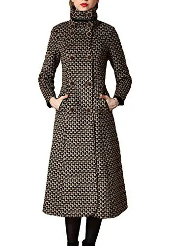 Produktbild: PLAER Herbst und Winter Frauen Kaschmir Mantel Lange Trench Mantel wollen Mantel (EU 38, Nobility Kaffee)