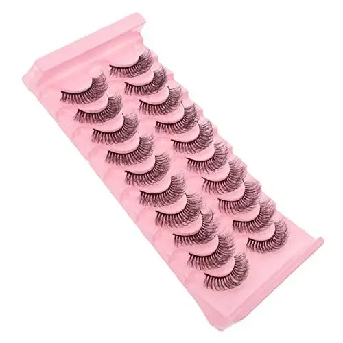 Produktbild: PLAFOPE 10 Paar Flauschige Falsche Wimpern – & Natürlich – – Make-up-zubehör Für Die Schönheit Der Frau