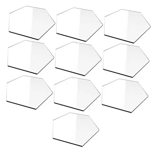 Produktbild: PLAFOPE Hochzeit Sitzkarten Blatt 10 Stücke Acryl Karten Leere Sitzplatzkarten
