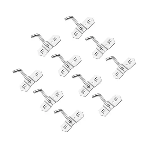 Produktbild: PLAFOPE Starke Tragkraft Haken Eisen Pegboard Wandhaken Display Haken 10er Pack