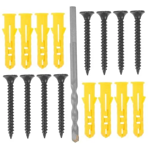 Produktbild: PLAFOPE 1 Set Wandanker Und Schraubenset Betonschrauben Betonwandanker Betonbohrer Und Schrauben Wandbefestigungswerkzeug Wandanker Für Betonwand Betonanker Kunststoffanker Abs