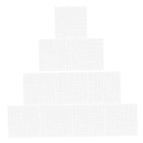 Produktbild: PLAFOPE 20St Stickstück plastiktisch plastikplatte tapeziertisch kunststoffplatten Kreuzstich-Plastikfolie Kreuzstichmasche DIY Kreuzstich-Netz Kreuzgitter Häkelmasche DIY-Material Weiß