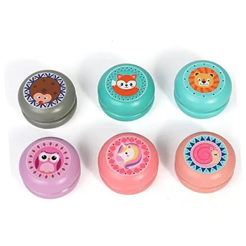 Produktbild: PLAFOPE 2St Yoyo-Ball-Spielzeug Yoyos für Kinder Kinderspielzeug Kinder Anfänger Yoyo Lernspielzeug Spielzeug für Kinder Toys Jo-Jo-Spielzeug aus Holz Cartoon- -Spielzeug Hölzern