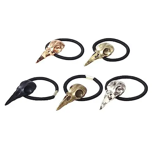 Produktbild: PLAFOPE Metallic Haarband 5 Stück Gothic Haargummis Haarband Für Damen Herren Für Halloween