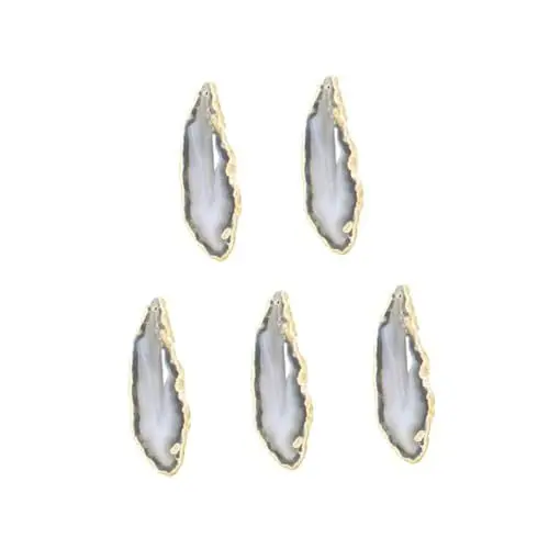 Produktbild: PLAFOPE Steinanhänger-charm-set – Achat- Schmuckanhänger Für Halskette Armband Baumeln (40–55 Mm)