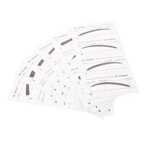 Produktbild: PLAFOPE 6 Stk Make-up-Augenbrauen-Vorlage augenbrauen schablonen set Augenbrauen-Vorlage-Set Augenbrauenschablonenvorlage Schablone zur Positionierung der Augenbrauen Schminksets werkzeug