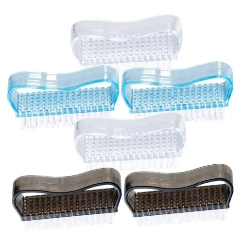 Produktbild: PLAFOPE 6pcs Nagel Pinsel Set Fingernagel Reiniger Nagel Wäscher Für Häutchen Fingernägel