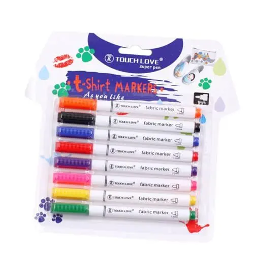Produktbild: PLAFOPE 8 Stück DIY Graffiti Stift Fadeless Markierungsstift DIY Stoffmarkierungsstift DIY Stoffmarker