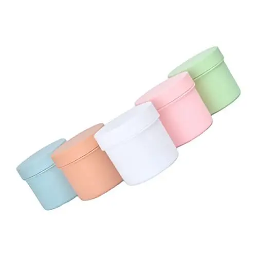 Produktbild: PLAFOPE Creami Behälter 5er Set Farbige Kosmetikbehälter Matte Gläser Für Cremes Und Peelings Auslaufsichere Dosen Pink Und Ideal Für Die Aufbewahrung Kleine Plastikdosen Mit Deckel