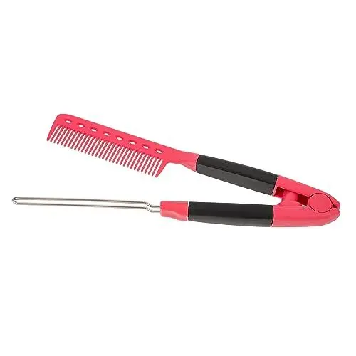 Produktbild: PLAFOPE Haarstylingkamm – Haarglättungswerkzeug – Flacher Stylingkamm Für Damen – Haarkamm Für Frauen – V-förmiges Design – Styling-tools – Praktisch Für Zuhause Und Den Salon