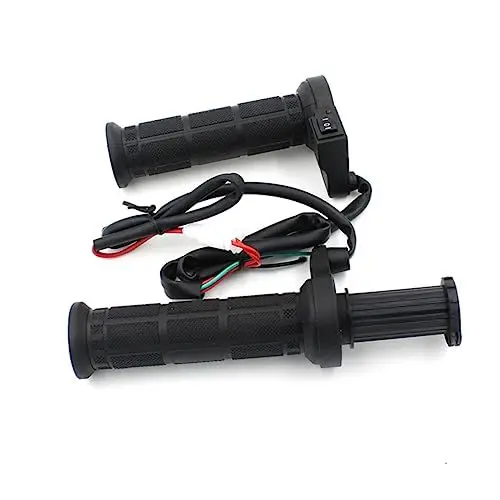 Produktbild: TEHAUX Paar Oxford Heizgriffe Für Motorräder Beheizter Lenker Lenkerwärmer Winterlenkergriffe Lenkergriffheizung Winterheizgriff Lenker Warmer Griff Elektrothermisch