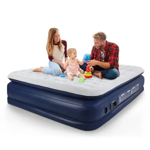 Produktbild: Luftmatratze Selbstaufblasend, Luftbett 2 Personen, Aufblasbare Matratze mit Integrierter Pumpe, Gästebett Luftmatratze 140x200, Selbstaufblasbare Luftmatratze, Aufblasbares Bett Camping